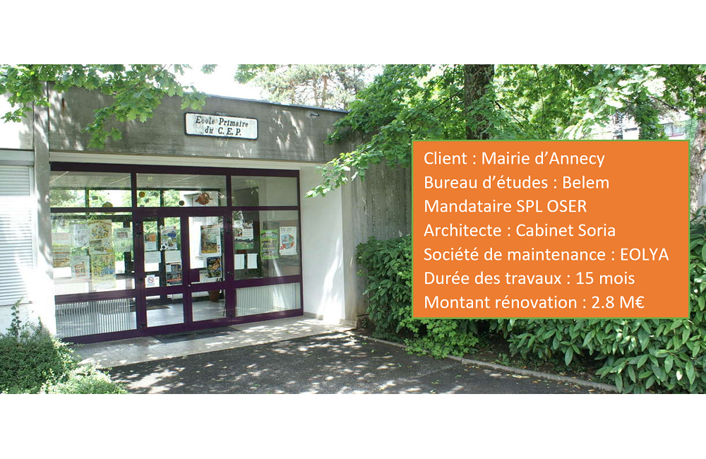 Bâtiment scolaire Annecy